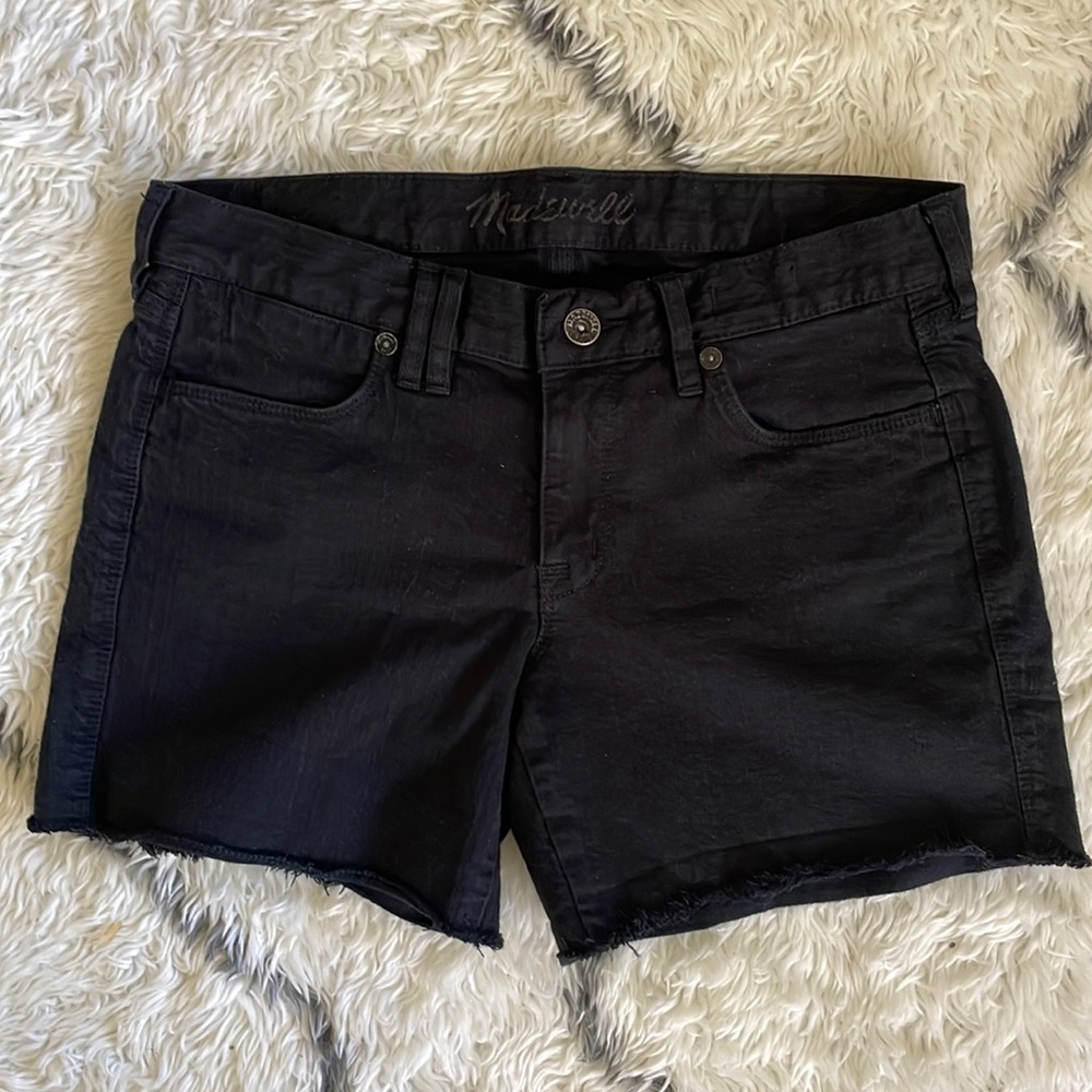 Madewell Distressed Raw Hem Denim Jean Shorts Sz26